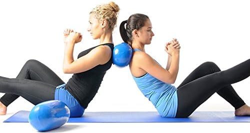 Original Pezzi® Mini Eggball® Gymnastik Ball Yoga Pilates Ball Übungsball Standard (Blau) Partnerkom