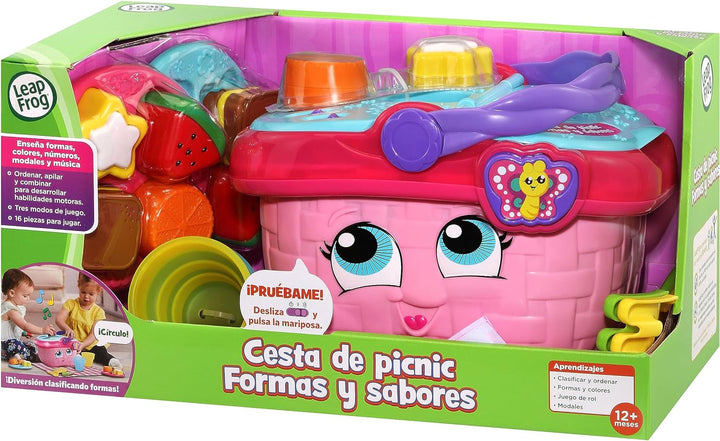 Leapfrog VTech Picknickkorb Formen und Geschmacksrichtungen, Nestbares Spielzeug für Kinder ab 1 Jah