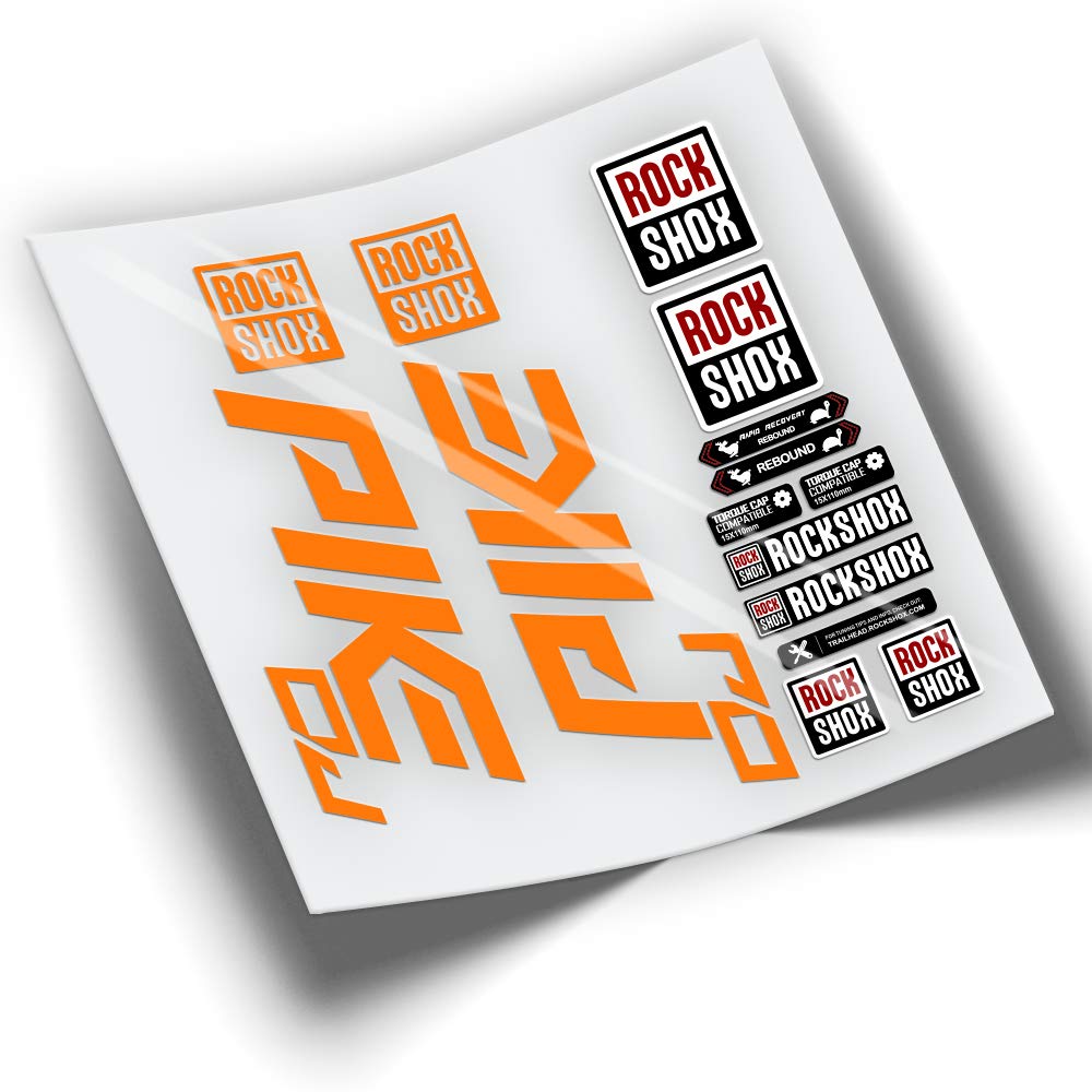 Ref: VP383 Aufkleber, kompatibel mit Rock-Shox PIKE DJ 2021-2025 MTB, Sticker, Aufkleber, Aufkleber