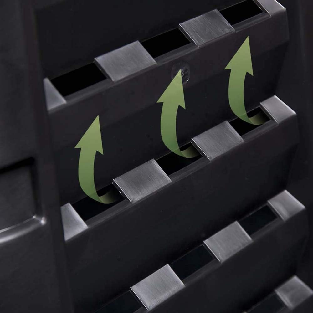 Komposter 320L mit Scharnierdeckel Gartenkomposter Thermokomposter Schnellkomposter Garten