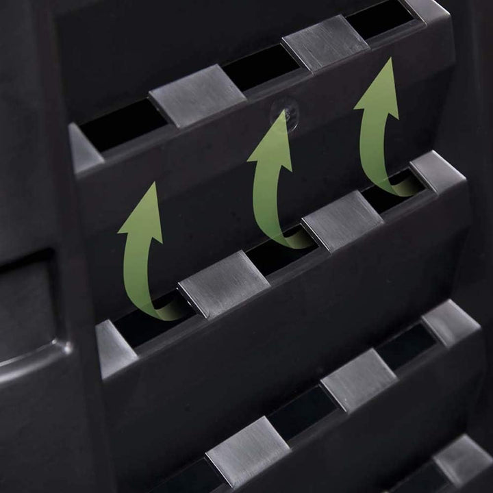 Komposter 320L mit Scharnierdeckel Gartenkomposter Thermokomposter Schnellkomposter Garten