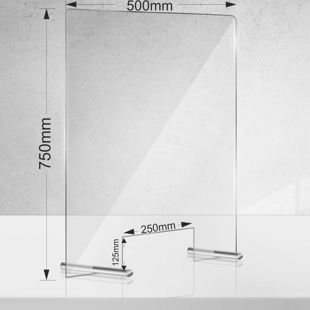 Manschin Laserdesign Acrylglas Schutzschild 50x75cm Hochformat Transparent, Einfach, 50x75cm Hochfor