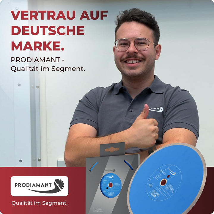 PRODIAMANT Profi Diamant-Fliesenscheibe Pro-Rim F702 350mm Bohrung 30mm mit Ring 25,4mm für Nassschn
