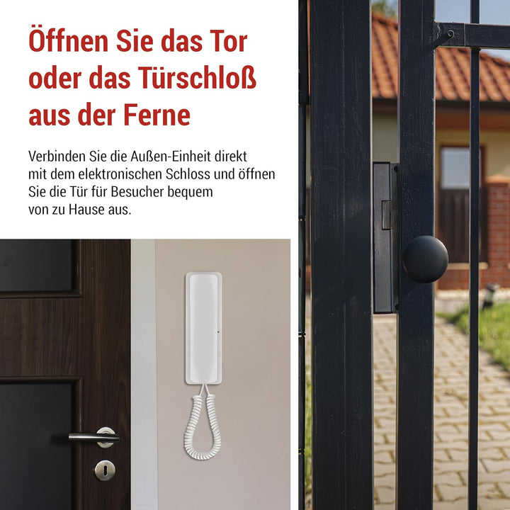 EMOS - Audio-Türsprechanlage Set, Wireless - drahtlose Verbindung, Elegantes Design - Audio-Kit/Gege