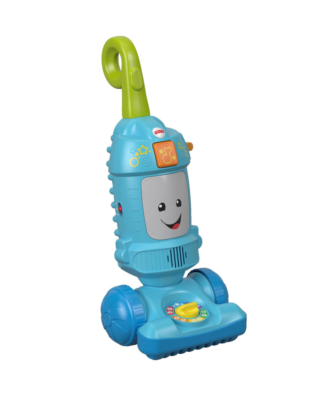 Fisher-Price Laugh & Learn Light-Up Learning Vacuum, Baby and Toddler Push Toy, Multicolour, Ages 12