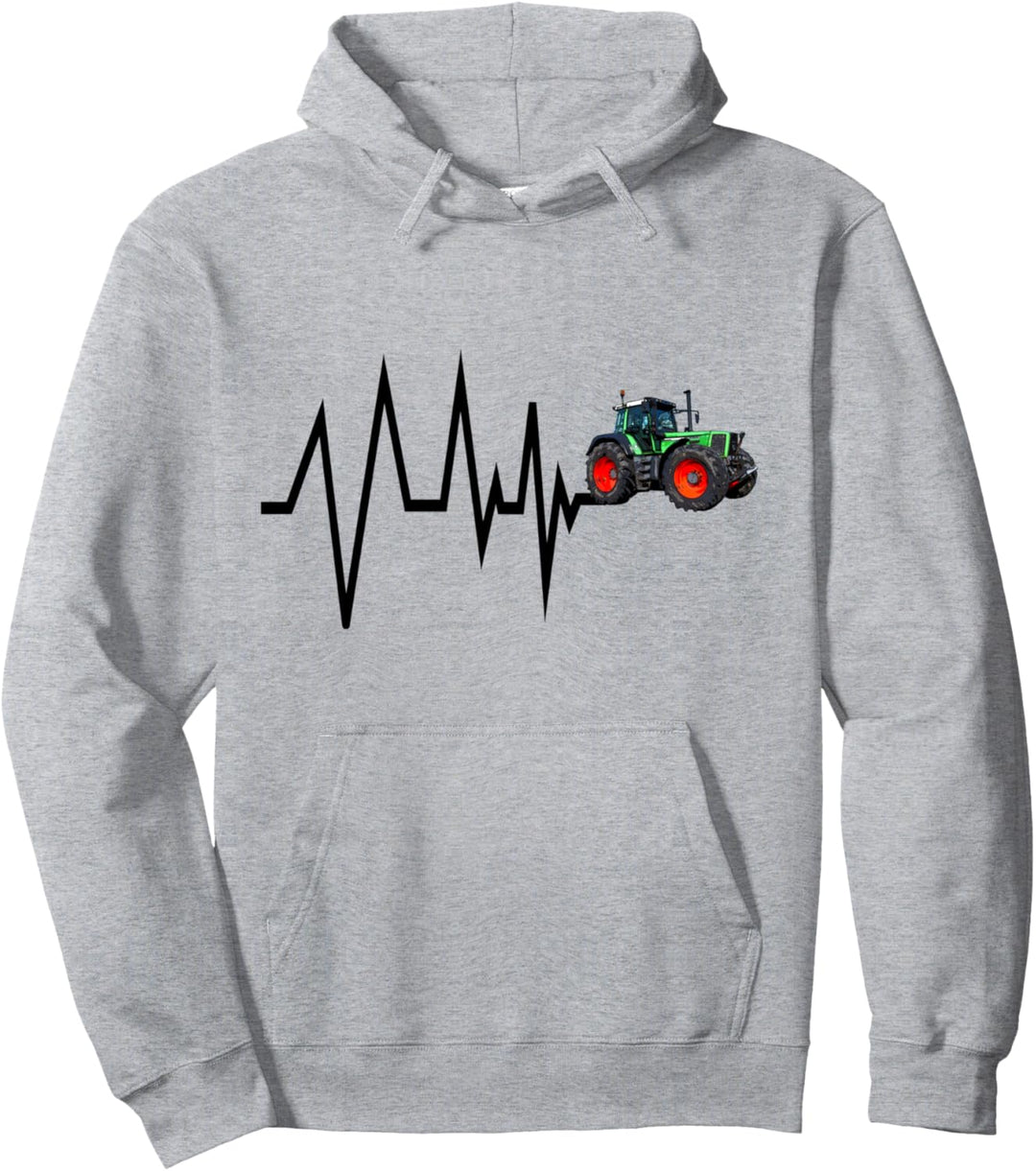 Trecker fahren Landwirt Bauer Herzschlag Traktor Geschenk Pullover Hoodie