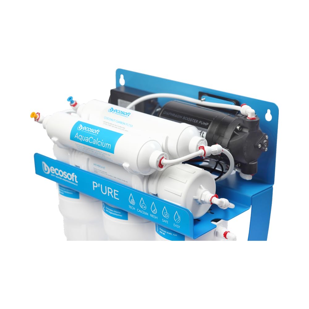 Umkehrosmoseanlage Pure Aquacalcium, Wasserfilter mit Mineralisierung (Zugabe von Calcium), Trinkwas