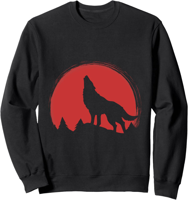 Wolfhund Wolf Leitwolf Alpha Wolf Sweatshirt