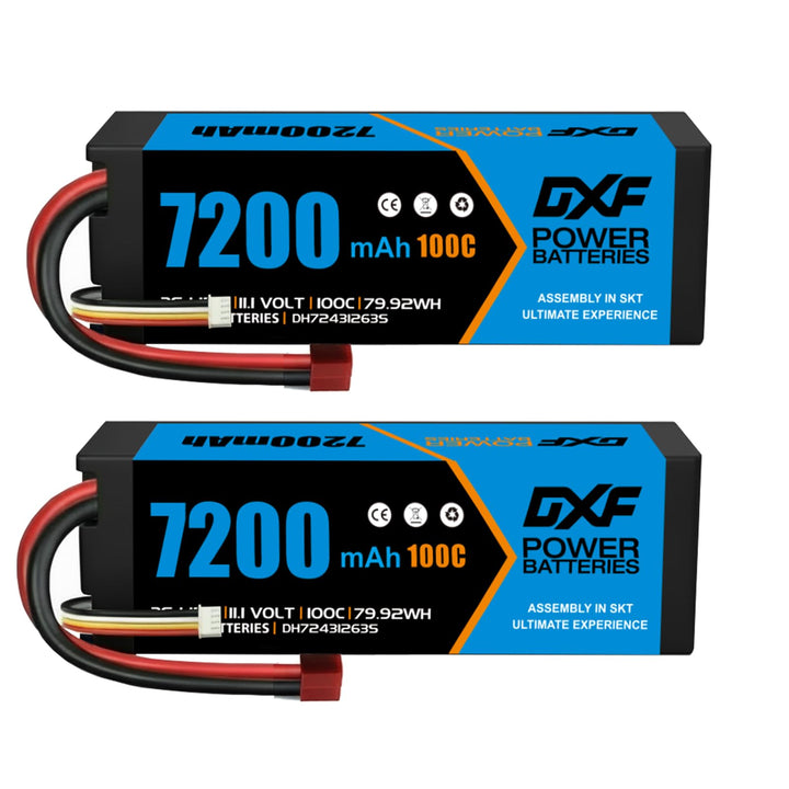 DXF 3S Lipo Akku 6750mAh 11,1V 100C 3S Hard Case mit T-Anschluss für FPV Racing Drohnen Hubschrauber