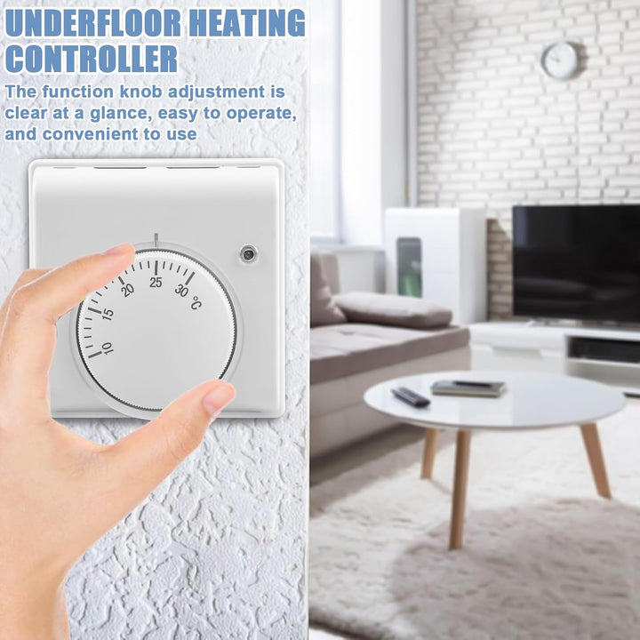 Raumthermostat, 220 V Raumthermostat Fussbodenheizung, 10 ℃ ~ 30 ℃ Thermostat Fussbodenheizung, Fuss