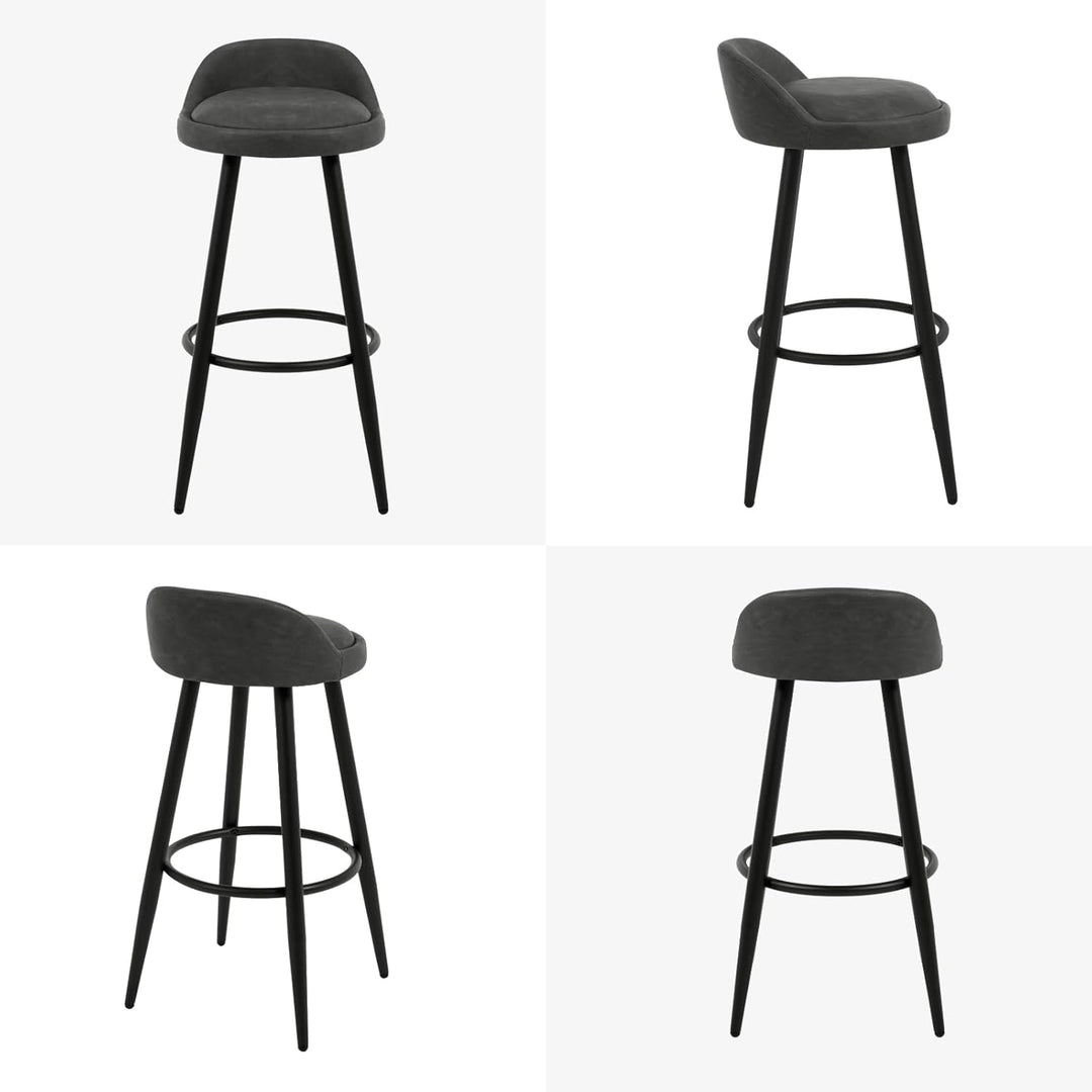 WOLTU BH327an-1 Barhocker 1er Set Barstuhl Hocker Tresenhocker Bistrohocker Designer Hocker mit Lehn