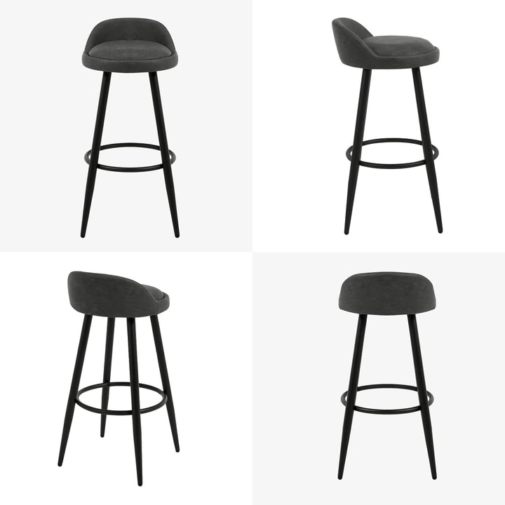 WOLTU BH327an-1 Barhocker 1er Set Barstuhl Hocker Tresenhocker Bistrohocker Designer Hocker mit Lehn
