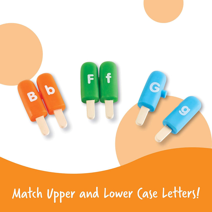 Learning Resources Smart Snacks Eis am Stiel Buchstaben-Steckspiel