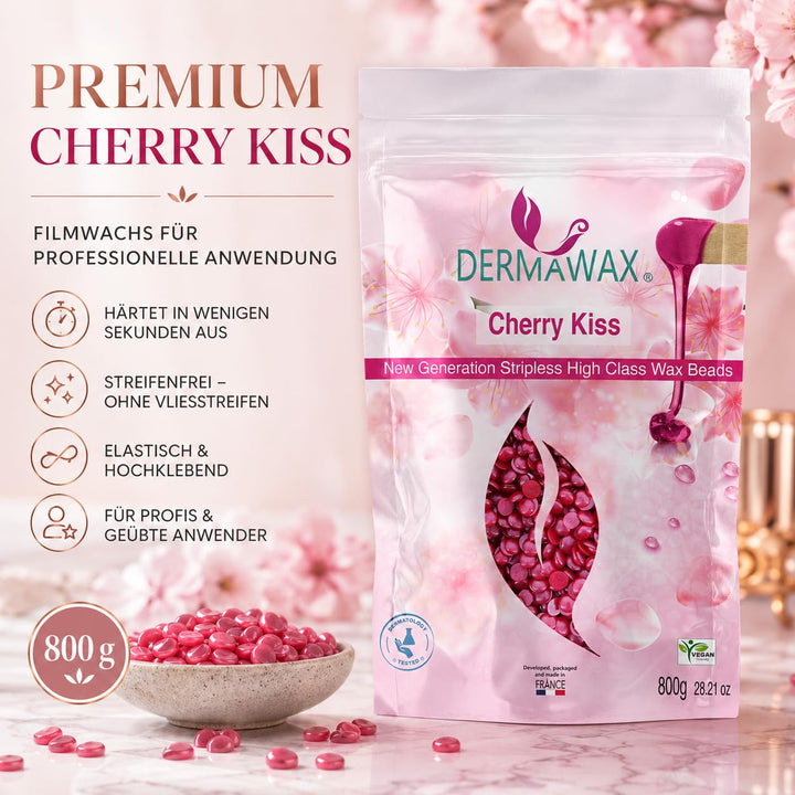 Dermawax Vegan Hartwachs Waxing Perlen zur Haarentfernung Brazilian Waxing Gesicht Intim Beine Bikin
