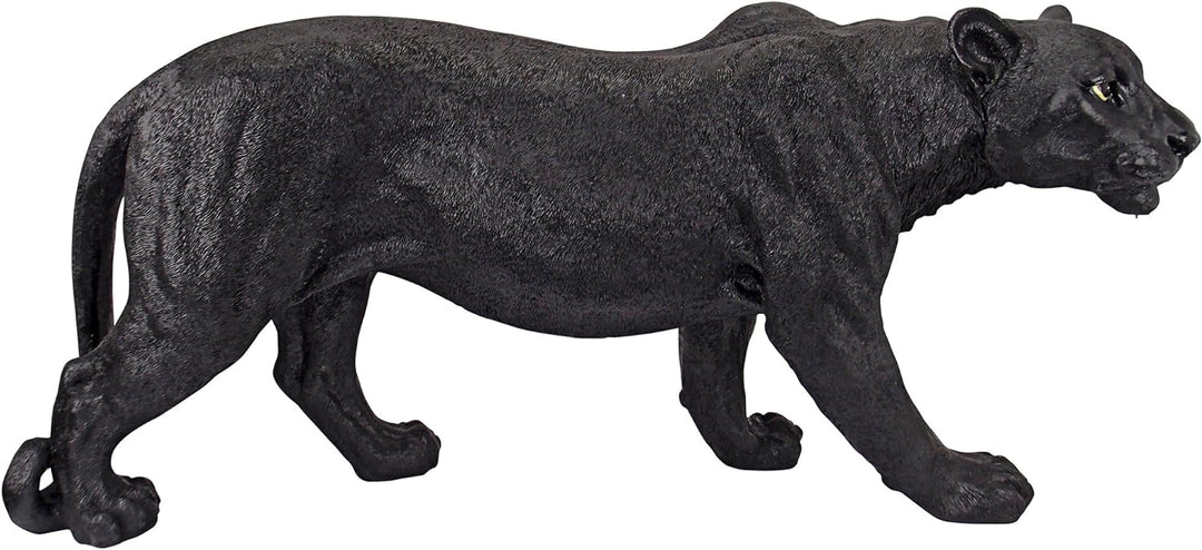 Design Toscano Raubtier im Schatten, Schwarzer Panther - Gartenfigur Large, Large