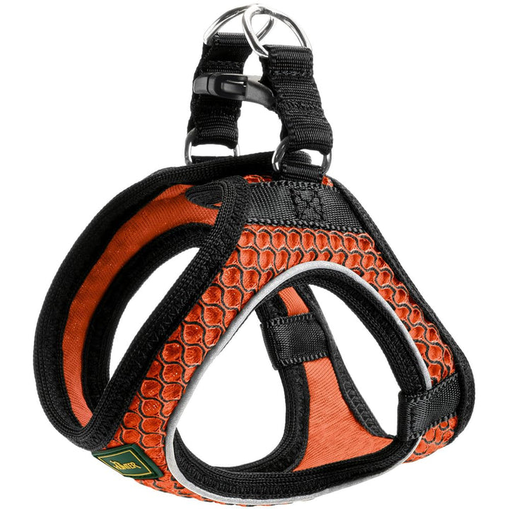 HUNTER HILO COMFORT Geschirr für kleine Hunde mit Netzmaterial und reflektierenden Elementen, orange