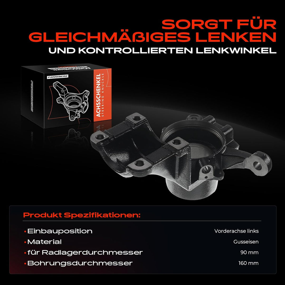 Achsschenkel Radaufhängun Vorne Links für Jumper Pritsche/Fahrgestell 244 Ducato Bus 244 Z_ 2002-200