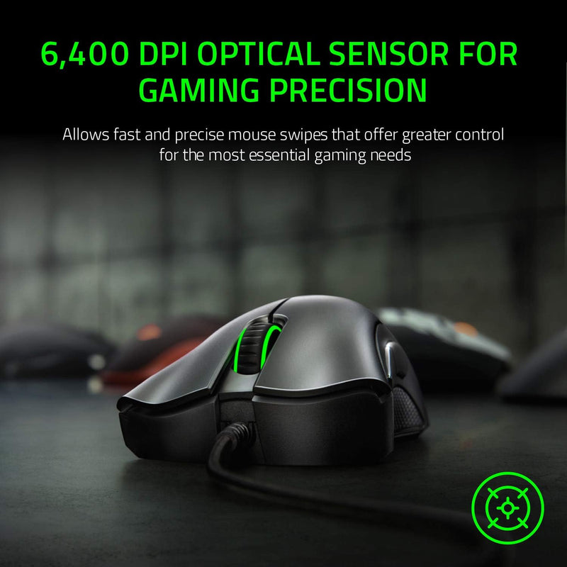 Razer DeathAdder Essential (2021) - Kabelgebundene Gaming-Maus mit Optischem Sensor mit 6400 DPI (5