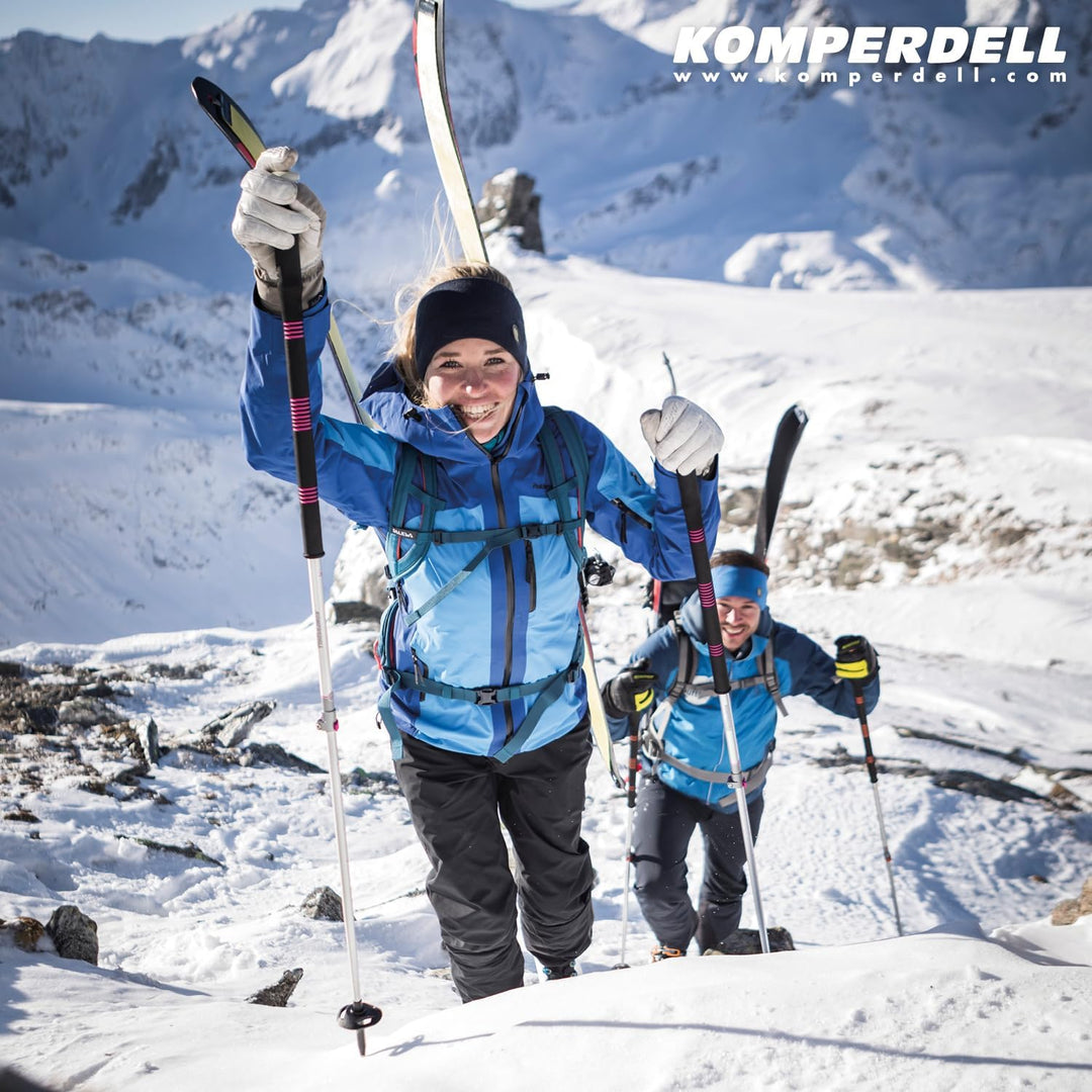 KOMPERDELL Ascent TI 2 Tourenskistock, Wanderstock, Trekkingstock, und Skistock 115-150cm, 115-150cm
