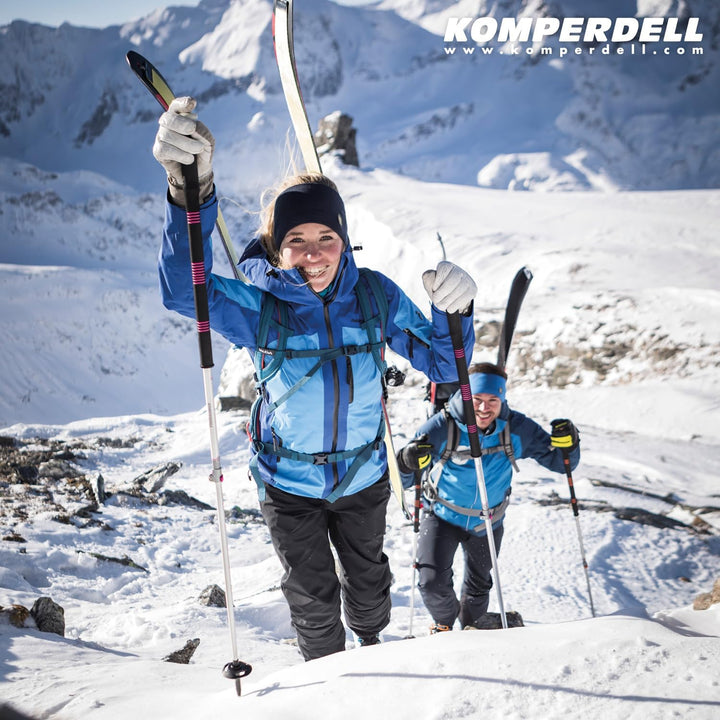 KOMPERDELL Ascent TI 2 Tourenskistock, Wanderstock, Trekkingstock, und Skistock 115-150cm, 115-150cm