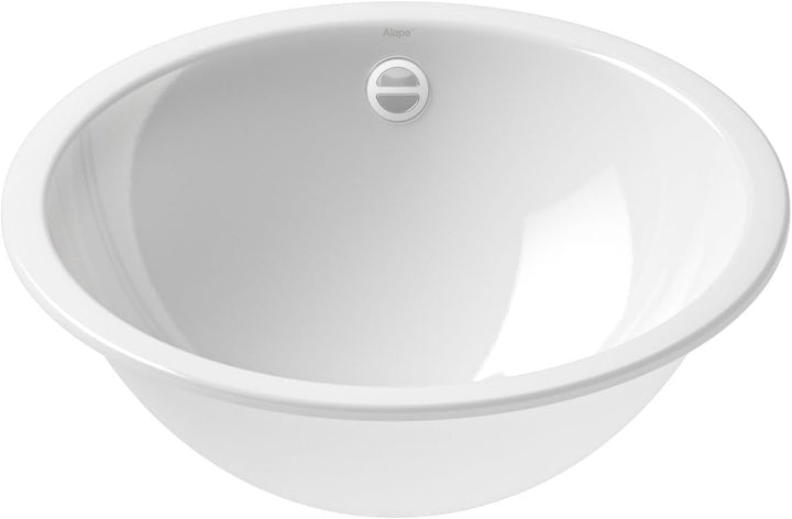 Alape˘ UB.K450 Einbaubecken, Waschbecken aus glasiertem Stahl in weiss mit antibakterieller Oberfläc