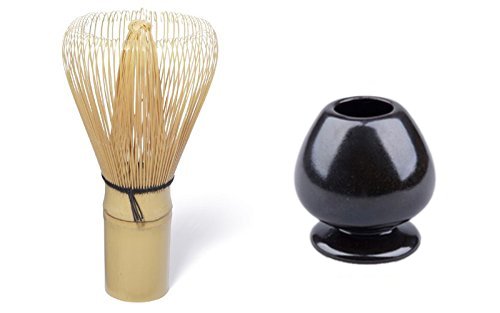 Matcha Besen - Bambusbesen Chasen PLUS Matchabesen Halter - von Quertee