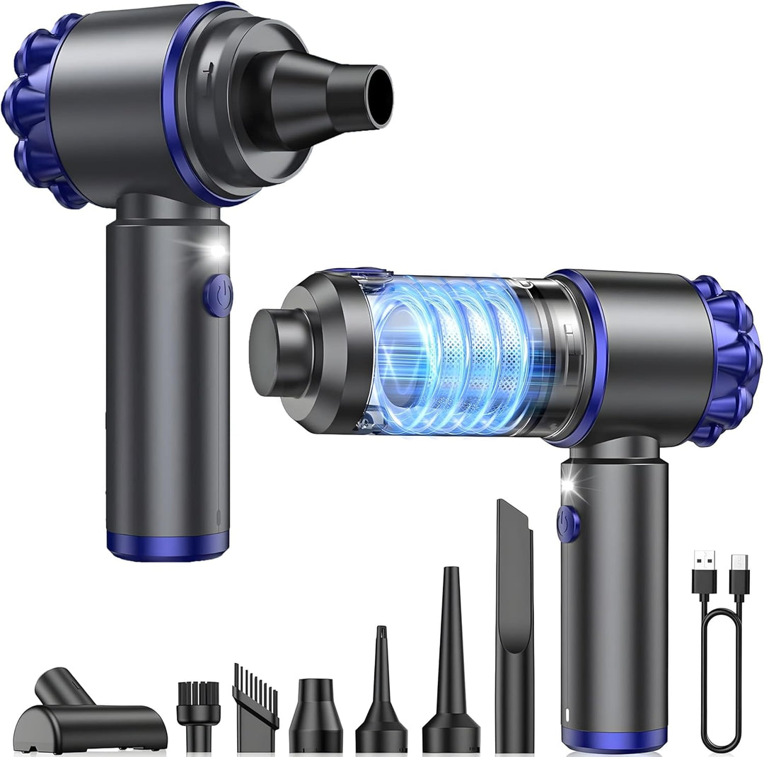 Steinborg® Handstaubsauger Akku 7in1 Handsauger kabellos mit Blasfunktion Starke Saugkraft 16000Pa A