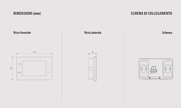 VEMER VE788600 TUO WiFi Batterie - Thermostat Heizung Smart Home, WLAN Raumthermostat, Wochenprogram