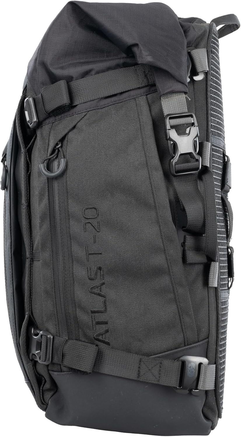 Oxford Atlas T-20 Advanced Tourpack Modulares Motorradgepäck, 20 l, Schwarz Schwarz (20L) UK, Schwar