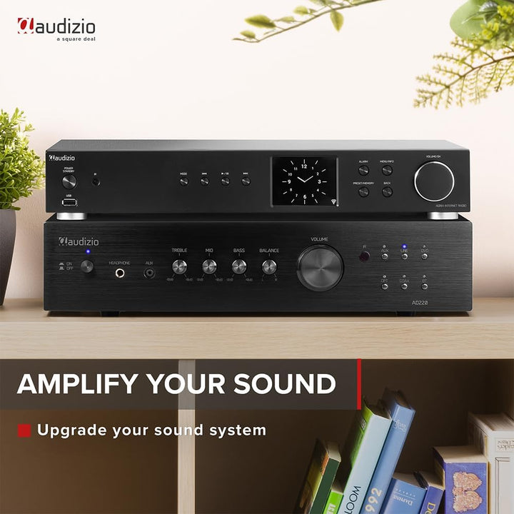 Audizio AD220B - HiFi-Stereo-Verstärker, Bluetooth Verstärker für Lautsprecher und HiFi Anlage, Ampl