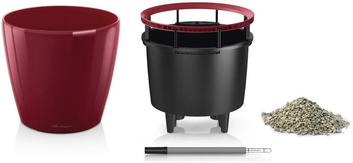 LECHUZA CLASSICO Premium LS 28 scarlet rot hochglanz 16047 28.5x28.5x26 cm Scarlet Rot Hochglanz Ein