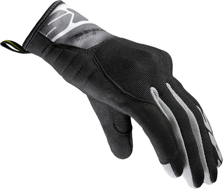 SPIDI Flash KP Motorradhandschuhe, Grau/Schwarz, L Grau/Schwarz M, Grau/Schwarz M