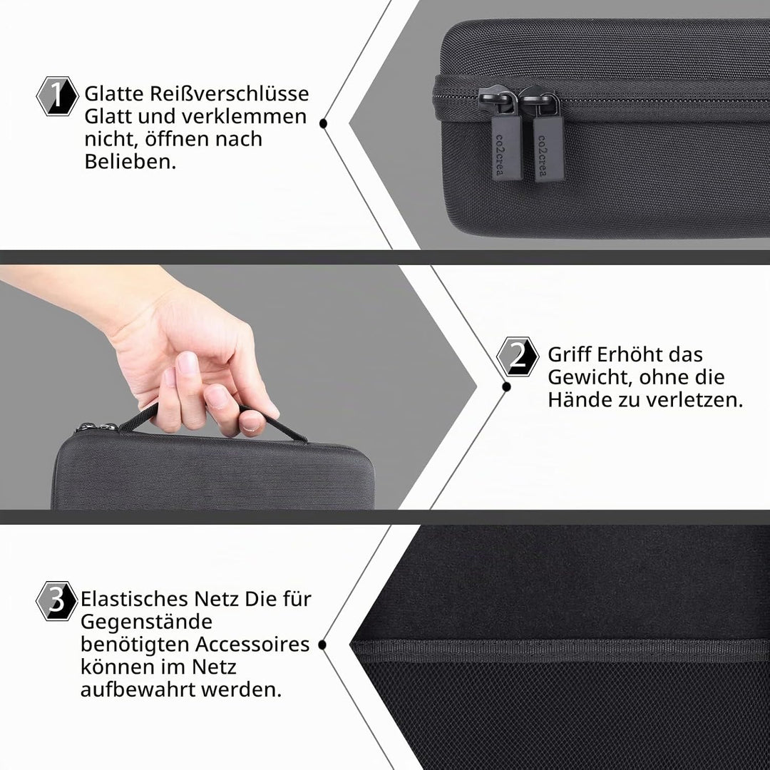 co2CREA case Harte reiseschutzhülle Etui Tasche für Razer Tartarus Pro / V2 Gaming Keypad (Nur Tasch