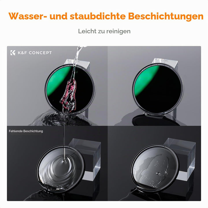 K&amp;F Concept Nano X-Serie Magnetischer ND Filter Graufilter ND1000(10 Blendenstufen) Magnetisches Sch