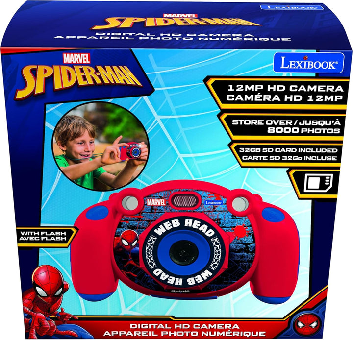 Lexibook Spiderman - Kinder-Digitalkamera, Foto- und Videofunktion, Spiele, 32GB SD-Karte inklusive