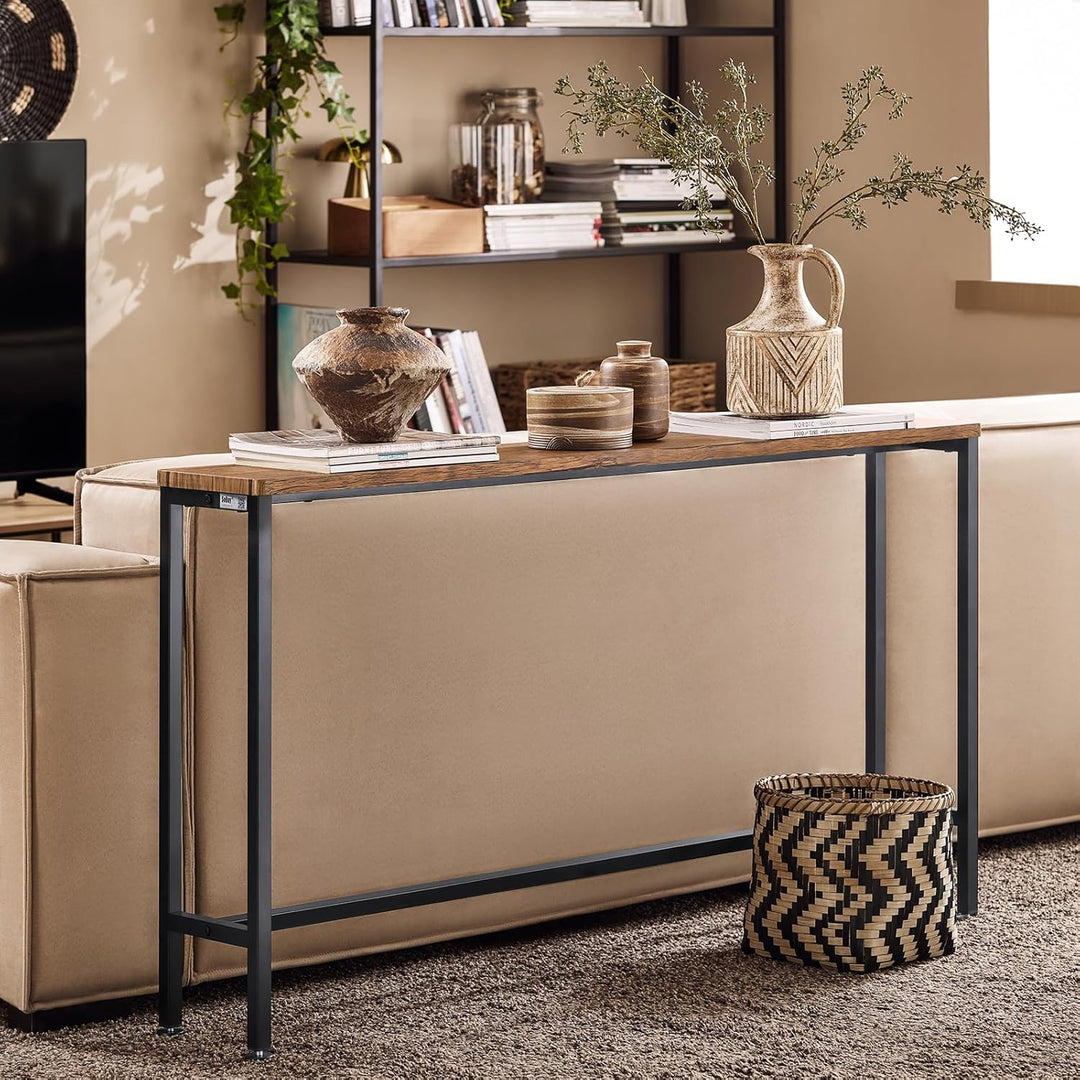 SoBuy Konsolentisch Schmal Flurtisch – Konsolentische Fürs Wohnzimmer, Vintage Metall Sideboard, Rob