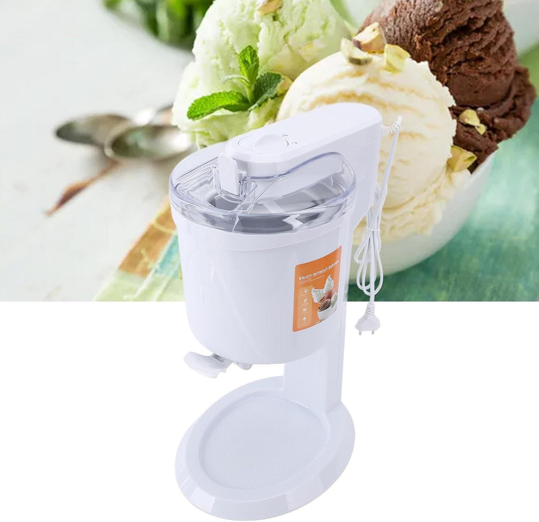 Elektrische Eismaschine, Automatische Eismaschine Gefrorener Joghurtmaschine, 1l -Kapazität, für Hei