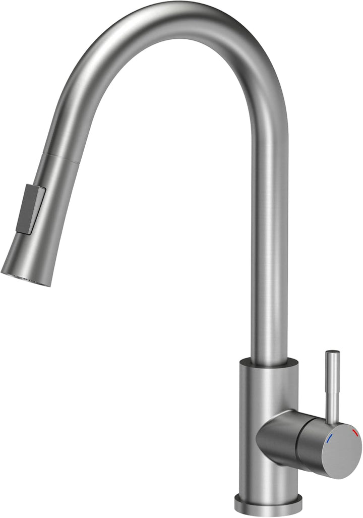 VBChome Spülbecken mit Armatur 50 x 47 cm Schwarz Granit Spüle Einzelbecken Küche Einbauspüle Verbun