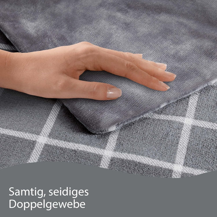 Imetec Adapto Velvet Square Heizdecke, 150x95 cm Wärmedecke, weiches Gewebe, geringer Verbrauch, Ada
