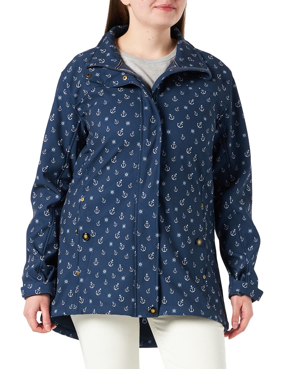 Ankerglut Damen #Ankerglutschein Women Softshelljacke 34 Navy, 34 Navy