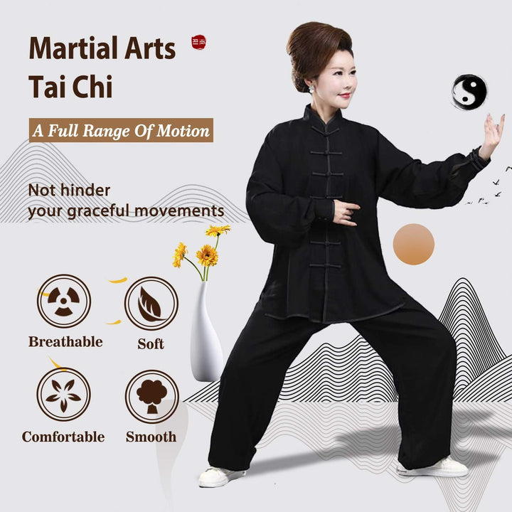BBLAC 2KEY Kampfsportbekleidung | Traditionelle chinesische Uniformen für Tai Chi und Wing Chun | Un