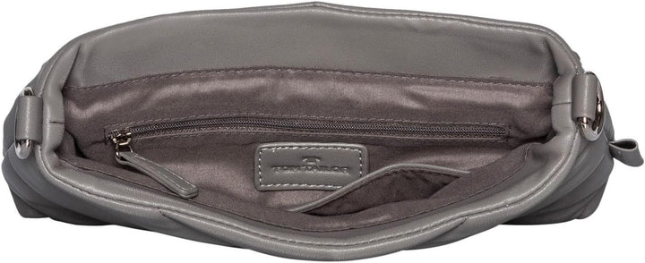 TOM TAILOR bags KATRINA Damen Umhängetasche M, 27x5x18 Mid Grey, Mid Grey