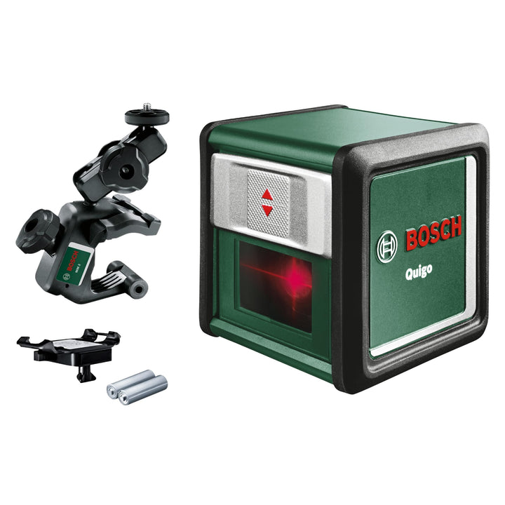 Bosch Home and Garden Bosch Kreuzlinienlaser Quigo mit Universalklemme MM 2 (einfaches und präzises