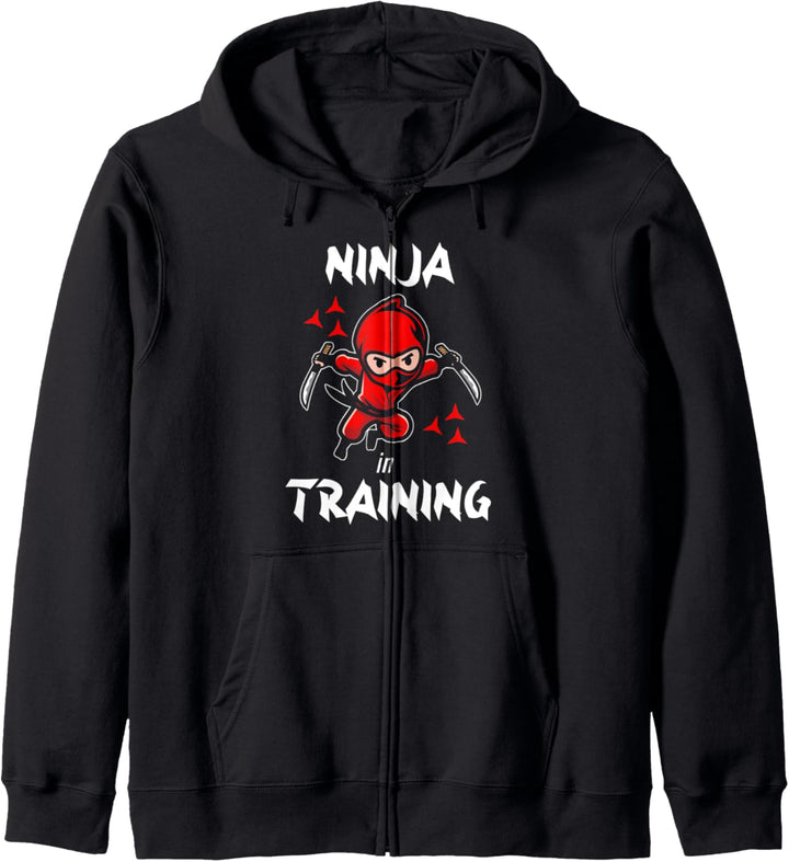 Ninja In Training Lustig Cool Kinder Kleidung Kinder Geschen Kapuzenjacke