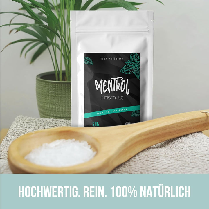 DIYer® 500g Mentholkristalle im praktischen Zipper Beutel - zertifizierte Premium Qualität aus 100%