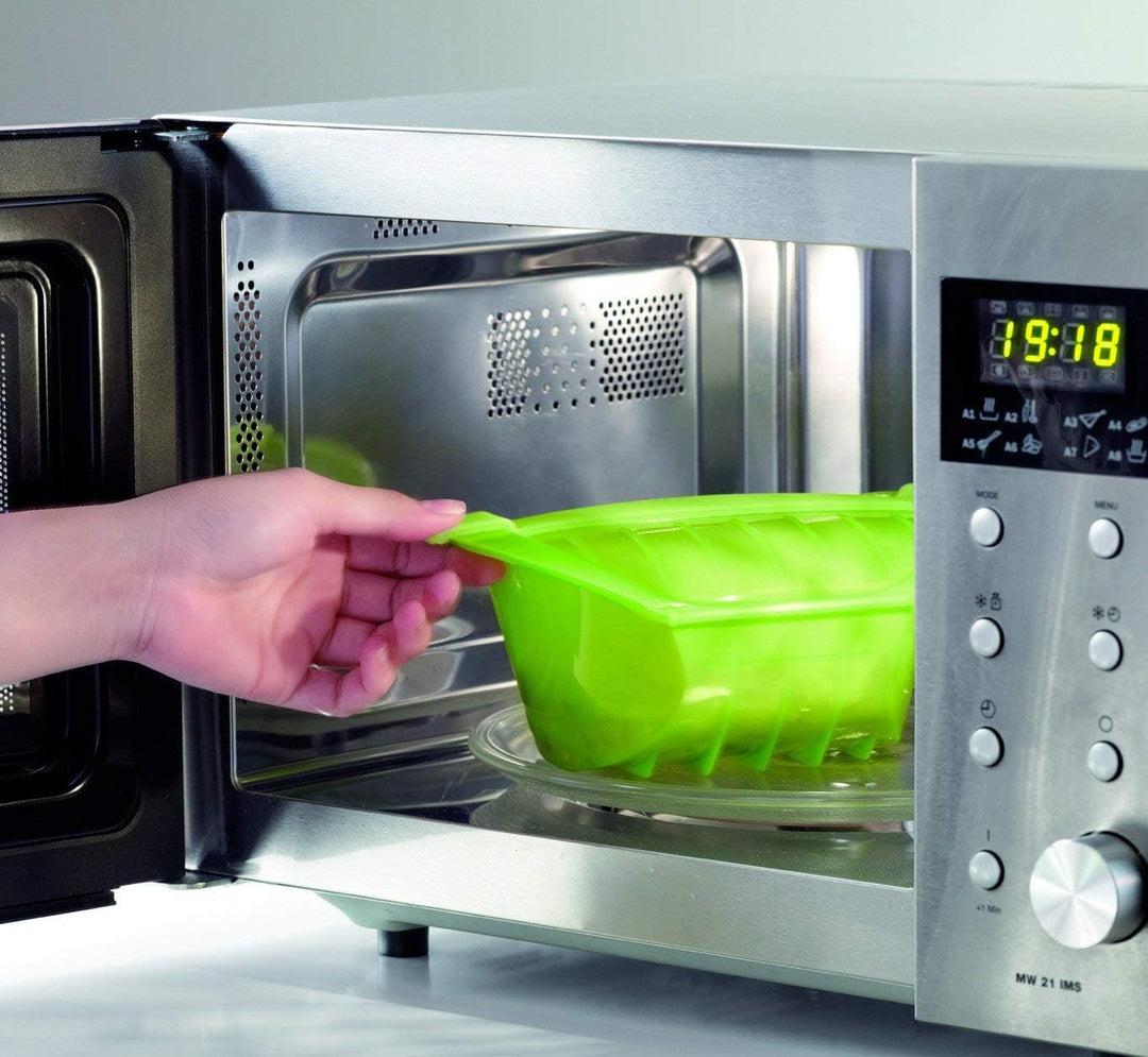 Lékué Ogya Dampfbox, Platin-Silikon, 1–2 Personen, grün, 3406600V09U004 500 ml Grün, 500 ml Grün