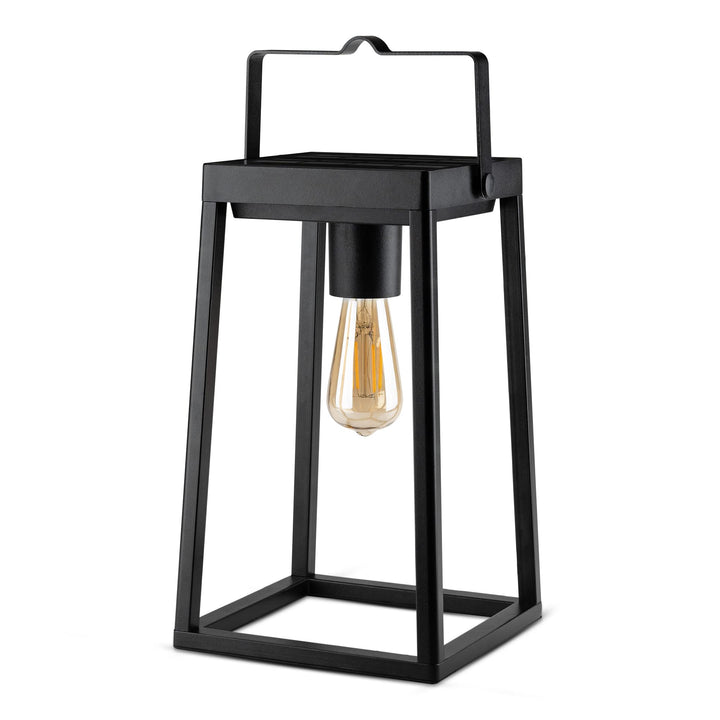 Brendz Tischlampe Solar Outdoor, Solar laterne für Aussen IP44, Akku aufladbar über USB-C, Gartendek