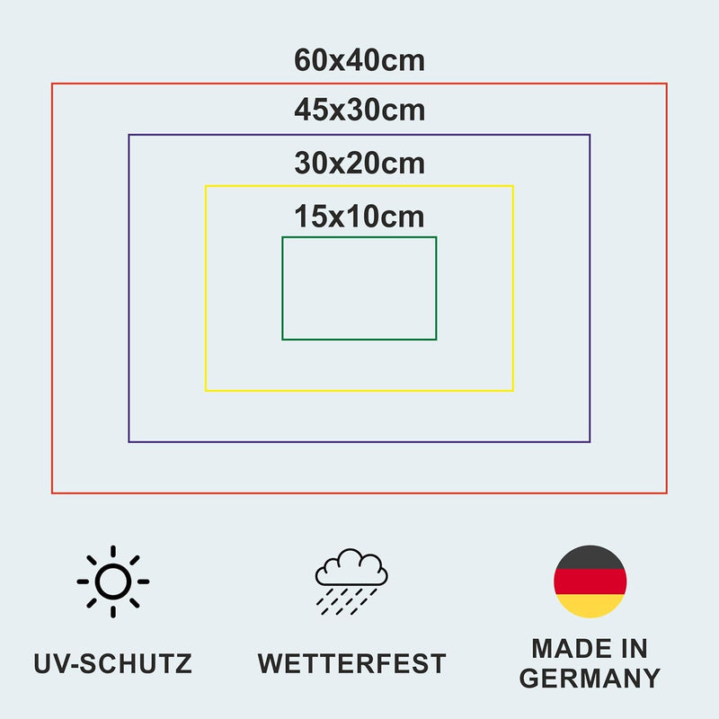 Melis Folienwerkstatt Schild - Parken verboten Wunschtext 60x40cm | 3mm Aluverbund – S00350-022-A 20
