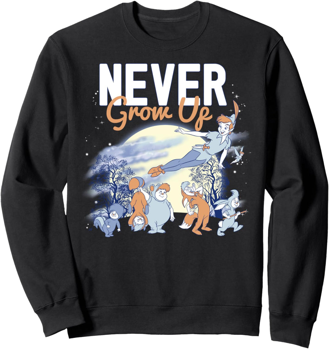 Disney Peter Pan Lost Boys Never Grow Up Night Portrait Sweatshirt