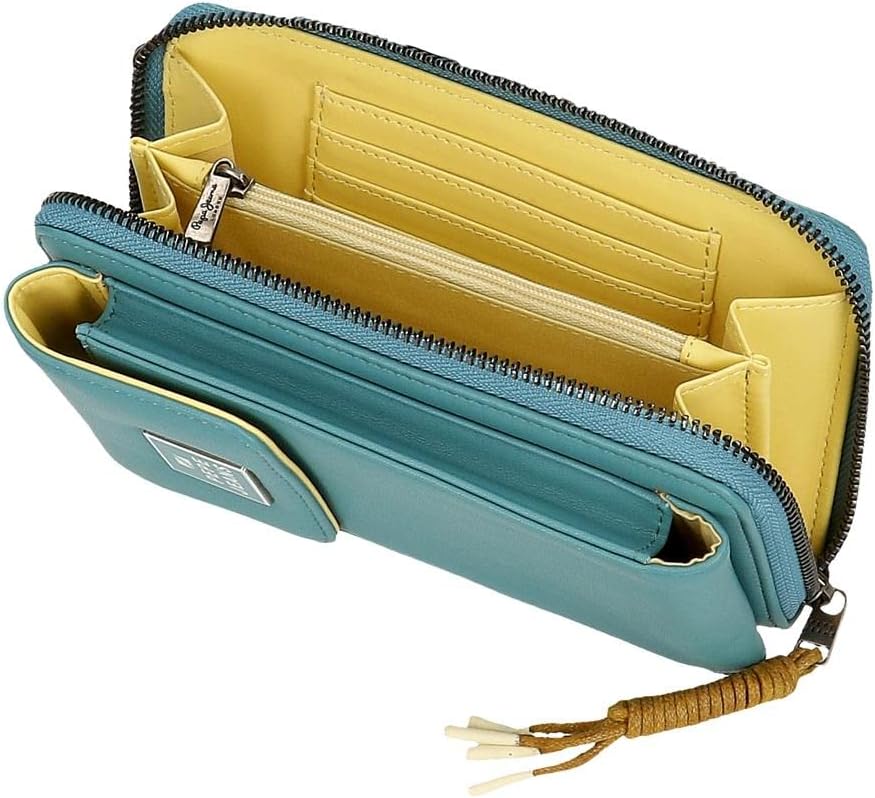 Pepe Jeans Bea Umhängetasche Handyhalter Blau 11x17,5x2,5 cm Kunstleder Bandolera Portamóvil Blau, B